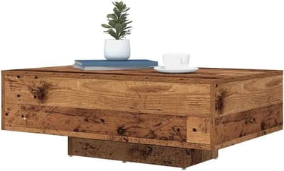 vidaXL Rustieke Massief Gerecycled Houten Salontafel Voor Woonkamer Binnen Gebruik 85X55X31 cm Mat Afwerking Duurzaam Rechthoekig Oppervlak Stijlvol Huis Meubilair Houten