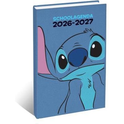 Disney Stitch Pluche schoolagenda 2026-2027 Kalenders en agenda's Kalenders en agenda's