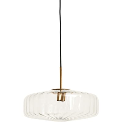 Light & Living Hanglamp Pleat Glas, 40cm - Transparant
