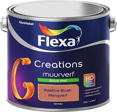 Flexa - Creations Muurverf Extra Mat - Positive Blush - Mengverf - 2,5 L