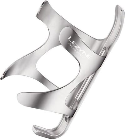 Lezyne CNC Flessen Kooi – Flessenhouder – Flessenhouder voor fietsen – Geschikt voor mountainbikes – Aluminium – Zilver
