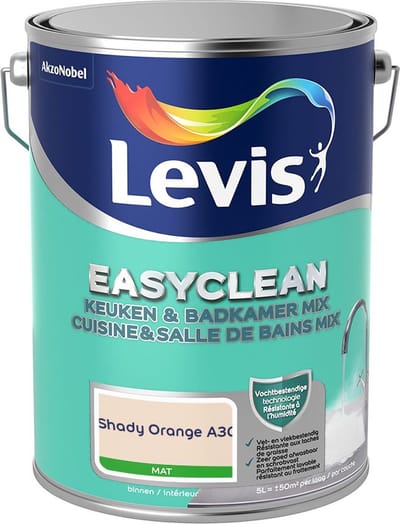 Levis - Easyclean Keuken & Badkamer Mix - Shady Orange A30 - Mengverf - 5 L