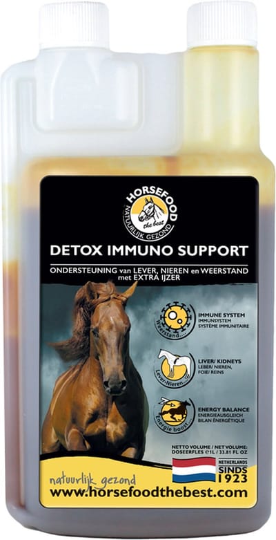 Horsefood Detox Immuno Support 1 L | Extra IJzer 1 liter