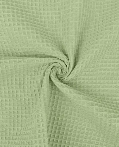 Wafel Katoen Uni – Oud Groen – 230 g/m² – 100% Katoen – 150 cm Breed – Per Meter