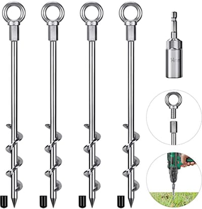 Grondankers 30,5 cm - 4 stuks robuuste tentharingen voor camping en buitenactiviteiten