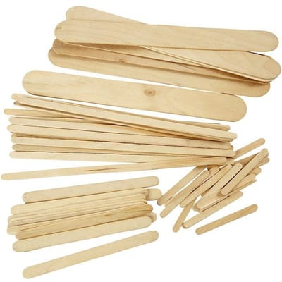 Creativ Company IJsstokjes Set 5,5×0,6cm, 11,5×1cm, 19×1cm, 20×2,5cm 2mm dik 4250 stuks