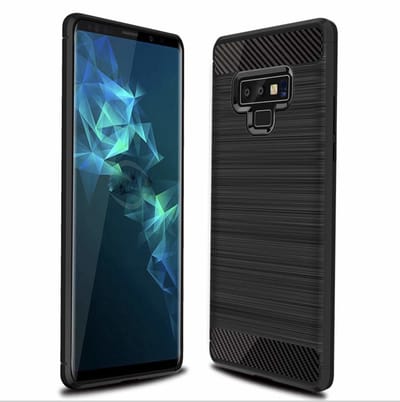 Ntech Soft Brushed TPU Hoesje Geschikt Voor Samsung Galaxy Note 9 - Matt Zwart