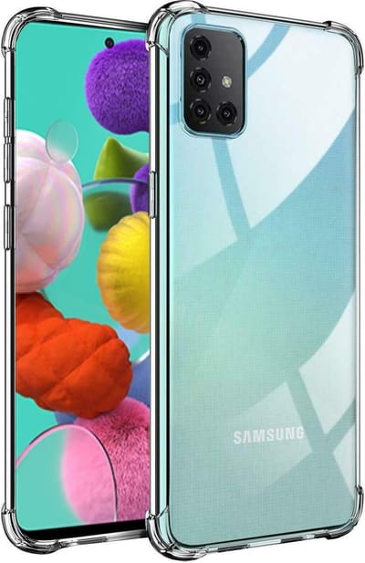 Shock proof Hoesje Geschikt voor: Samsung Galaxy A51 - Anti -Shock Silicone - Transparant