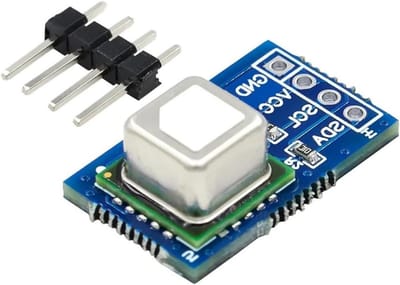 CO2 Temperatuur Vochtigheid Sensor - Luchtkwaliteitssensor I2C - Intelligente Automatisering - Hoge Nauwkeurigheid Meting - 21.6 x 13.4 mm - Groen
