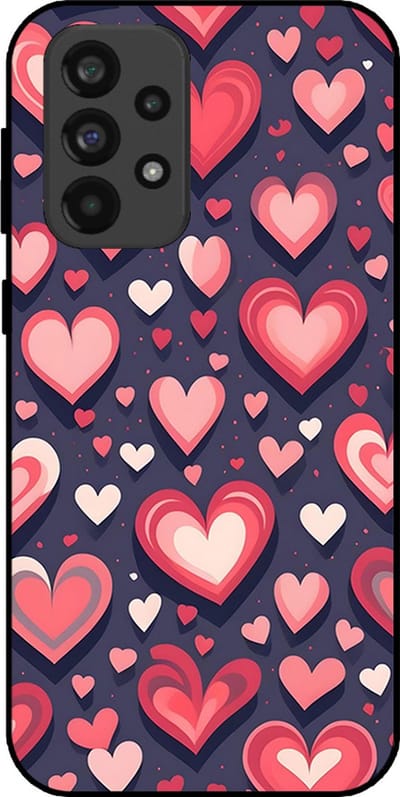 Smartphonica Telefoonhoesje Geschikt voor Samsung Galaxy A33 5G met Hartjes Opdruk - TPU Backcover Case With Heart Design geschikt voor Samsung Galaxy A33 5G