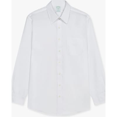 Brooks Brothers Non-iron Solid Shirt Light Blue Größe: 42/34 | Business hemden Outlet | Herren | Blau