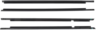 Dailygoods- Tochtstrip Perfecte Pasvorm - Raamafdichting - Deurafdichting - Vervanging voor Land Cruiser Prado 120 Serie - 4 Stuks - Premium ABS-Materiaal