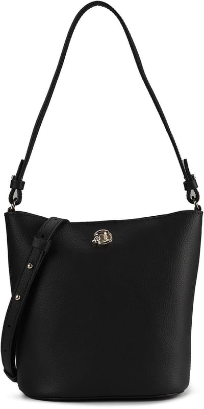 Coccinelle Nikla - Schoudertas 20 cm (noir/cognac)