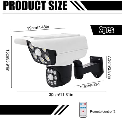 Allecto - Solar Dummy Camera - 360° Rotatable Neppencamera