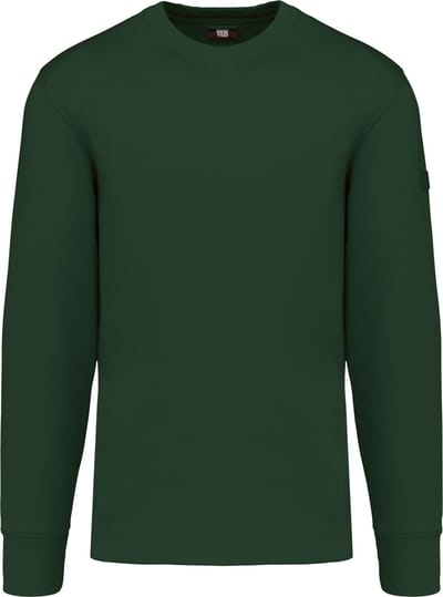 WK. Designed To Work Sweater ingezette mouwen WK4001 - Forest Green - L