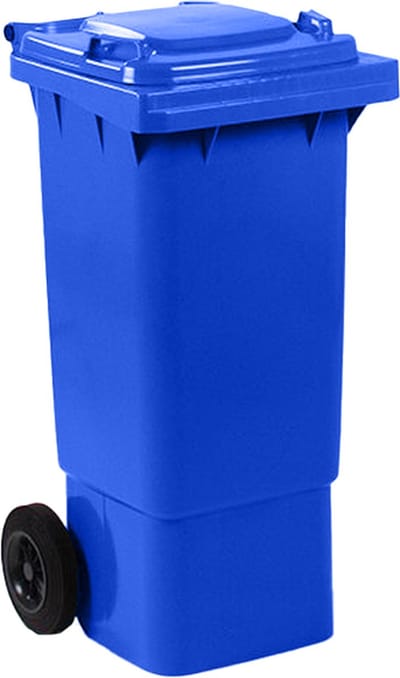 Afvalcontainer 80 liter blauw