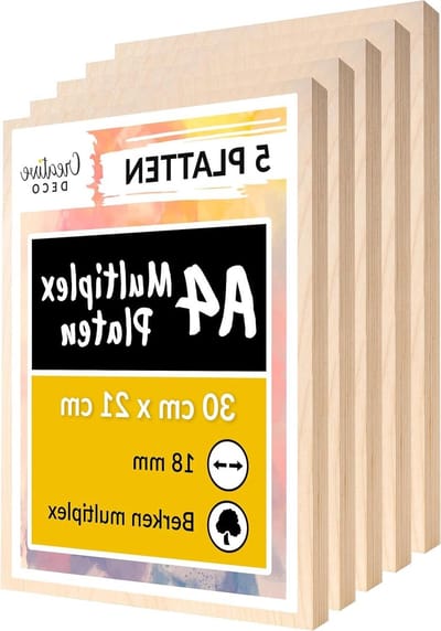 Multiplex Platen - Berkenhout Plaat - Houtbewerking Projecten - B/B Kwaliteit Multiplex - 18 mm dik - Beige