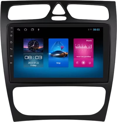 Autoradio - Voor Mercedes Benz C Klasse, CLK Klasse (W203, W209, S203, A209), W168 - Intelligente systemen met CarPlay, Android Auto, GPS -