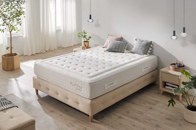 Royal Spring Pocketvering Matras - 90 x 200 cm - Wit - Visco-elastisch - Dubbelzijdig - Ergonomisch en Ademend