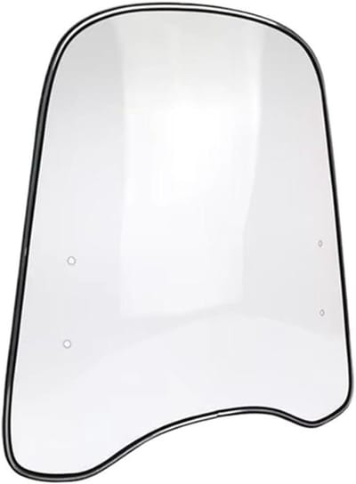 Motorfiets Windscherm - Universele Deflector - Comfortabel Rijden - Verstelbaar Ontwerp - 46x42.5 CM - Helder Zwart