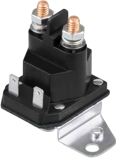 Lawn Mower Relay - Model 725-06153A - Magneetschakelaar - Stabiele stroomoverdracht - Landbouwvoertuigen - Robuust en weerbestendig - Zwart