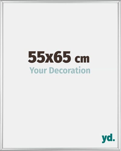 Your Decoration - Fotolijst 55x65 cm - Aluminium - Zilver Hoogglans - Kent