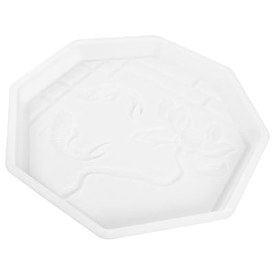 Betonmal Achthoek - Padmaker Vorm - Tuinpad Maken - Antiek Ontwerp - 50 cm - Ivoor