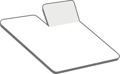 Homéé® Splittopper Hoeslaken Jersey Stretch wit - 160x200/210/220 cm hoogte 10 t/m 12 cm - 100% katoen