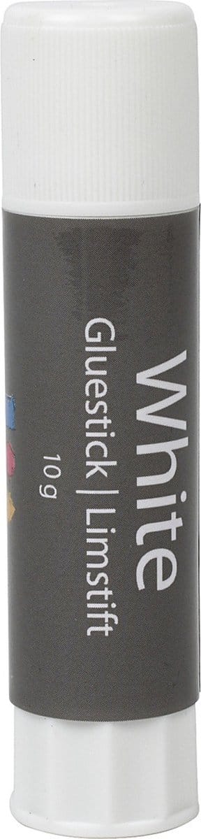 Witte lijmstift, rond, 10 gr, 1 stuk