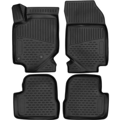 Vloermatten - Exclusief - Opel Corsa F - 3D Rubber - 4 stuks - Alle seizoenen