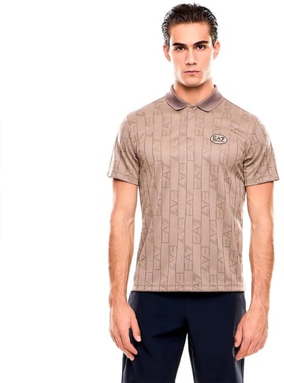 Ea7 Emporio Armani 7m001287_af22277 Korte Mouw Poloshirt Bruin XL Man