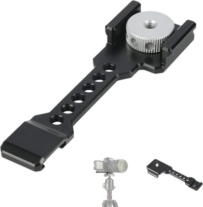 Arca Swiss Quick Release Clamp met Koud Shoe Extensie voor DSLR en Mirrorless Camera's - Ideaal voor Videolampen en Microfoons