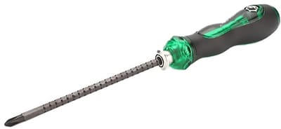 aladdien - 2-in-1 verstelbare schroevendraaier - verwisselbare bits - ergonomisch ontwerp - non slip - perfect voor instrumentreparatie - 6 x 180 mm