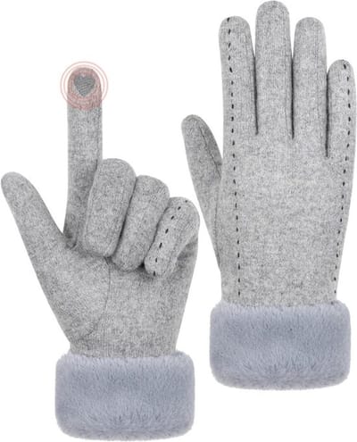 Dames Winterhandschoenen met Thermische Touchscreen, Elegante Fleece Voering voor Koude Weer