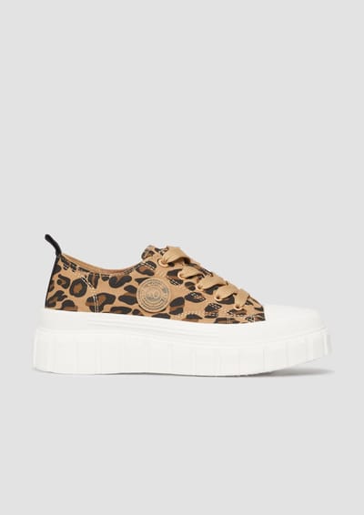 s.Oliver - female - Textielen sneaker met plateauzool