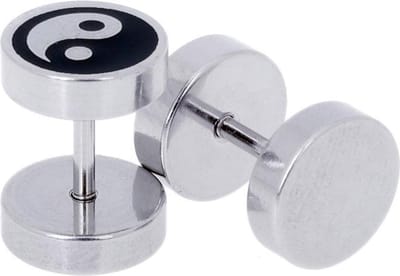 Heren oorbellen Fake Ear Plug Yin Yang