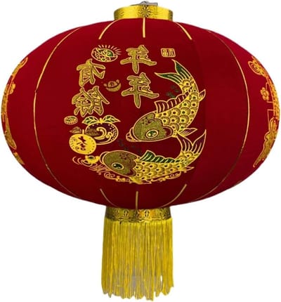 Chinese Lantaarn - Decoratieve Lampion - Feestelijke Decoratie - Opvouwbaar Ontwerp - 68x68cm - Rood