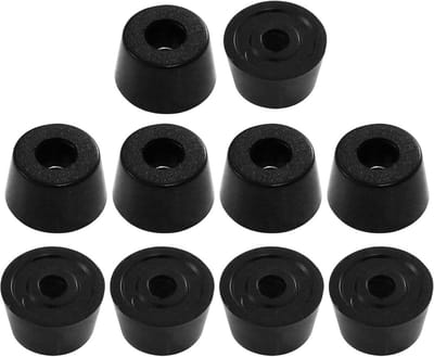 Rubberen stootbescherming voor meubels - Conische voetafdekking 19,5 x 12 mm - 10 stuks