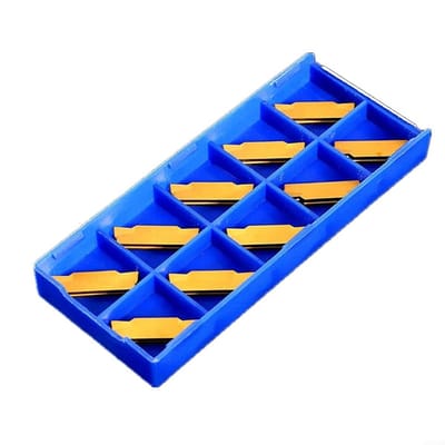 Dailygoods- Carbide Inserts 10 Stuks - Indexeerbare Frezen - Draaibank Gereedschap - Groeven Snijden - Duurzaam Staal - Hoge Grip - Snijgereedschap