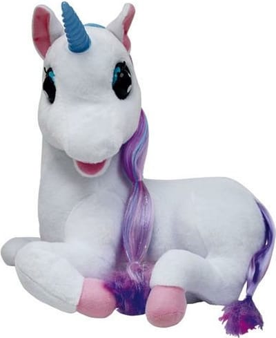 Pluche Luna Unicorn - 3 Verhaaltjes - Verlichte eenhoorn - Bewegende ogen