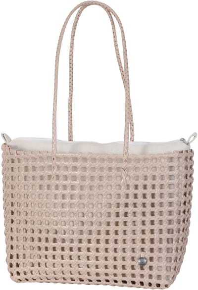 Handed By - Tas - Shopper - Strandtas - Beachbag - Met binnentas - Schoudertas - Handed By Maze -- beige,ecru - caffé latte