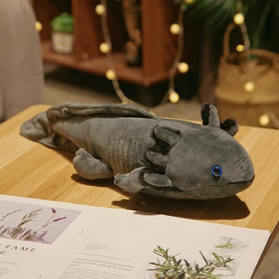 45cm Kawaii Kleurrijke Nieuwsgierige Salamander Pluche Speelgoed Gevuld Schattige Axolotl Salamander Pluizige Pluche Vis Kalmerend Lang Kussen Kinderen Cadeau 45cm