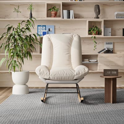 Comfortabele Schommelstoel voor Woonkamer en Kinderkamer - Moderne Leesstoel