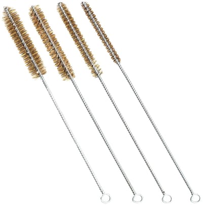 Set van 4 Messing Buizenborstels, Draadborstel, Multifunctionele Slangborstel voor Effectieve Buizenreiniging, 4 Verschillende Diameters (8mm/10mm/12mm/15mm)