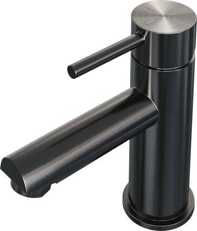 Brauer Gunmetal Edition Wastafelmengkraan opbouw - laag - model a - PVD - geborsteld gunmetal