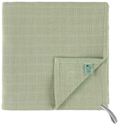 Trixie hydrofiele doek babytextiel 110x110cm groen Bliss Sage.