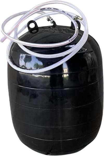 Opblaasbare Rioolstop - Verstoppingsstop Riool - Leidingen Afdoppen - Efficiënte Afsluiting - 6.5x13cm DN75 - Zwart