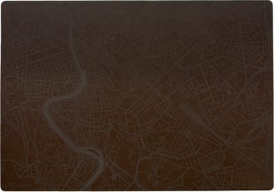 Place Maps Placemat Stadskaart Kopenhagen - Kunstleer - Cacaobruin - 1 Stuk