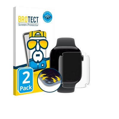BROTECT - Screenprotector voor Apple Watch Series 11 (46 mm) - Folie Beschermfolie transparant volledig dekking - 2 Stuks
