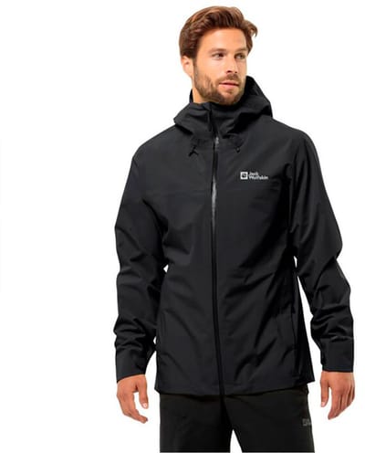Jack Wolfskin Highest Peak 3L JKT M - Black - Outdoor Kleding - Jassen - Waterdichte jassen